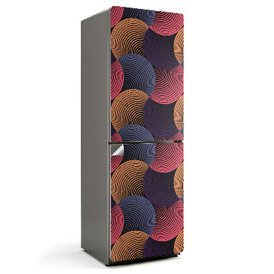 Autocolant pentru frigider Valuri cu linii dinamice