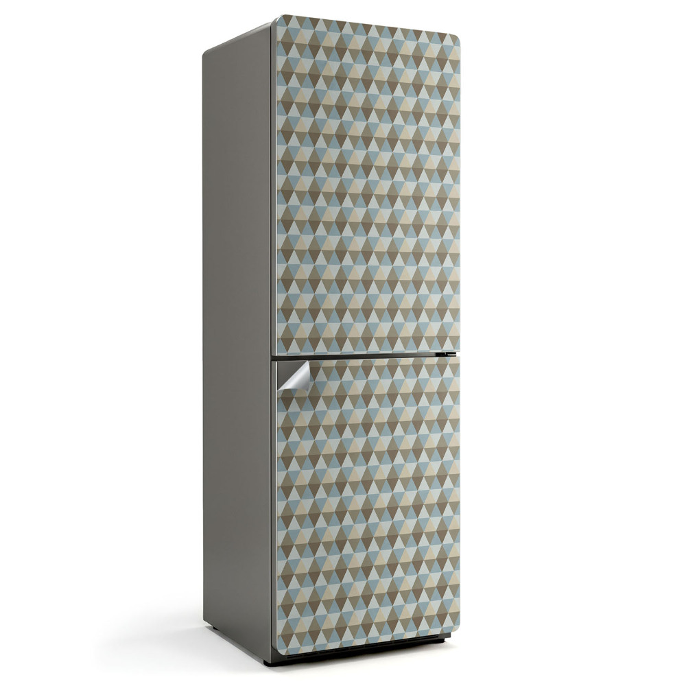 Autocolant pentru frigider Model de diamant într-o grilă