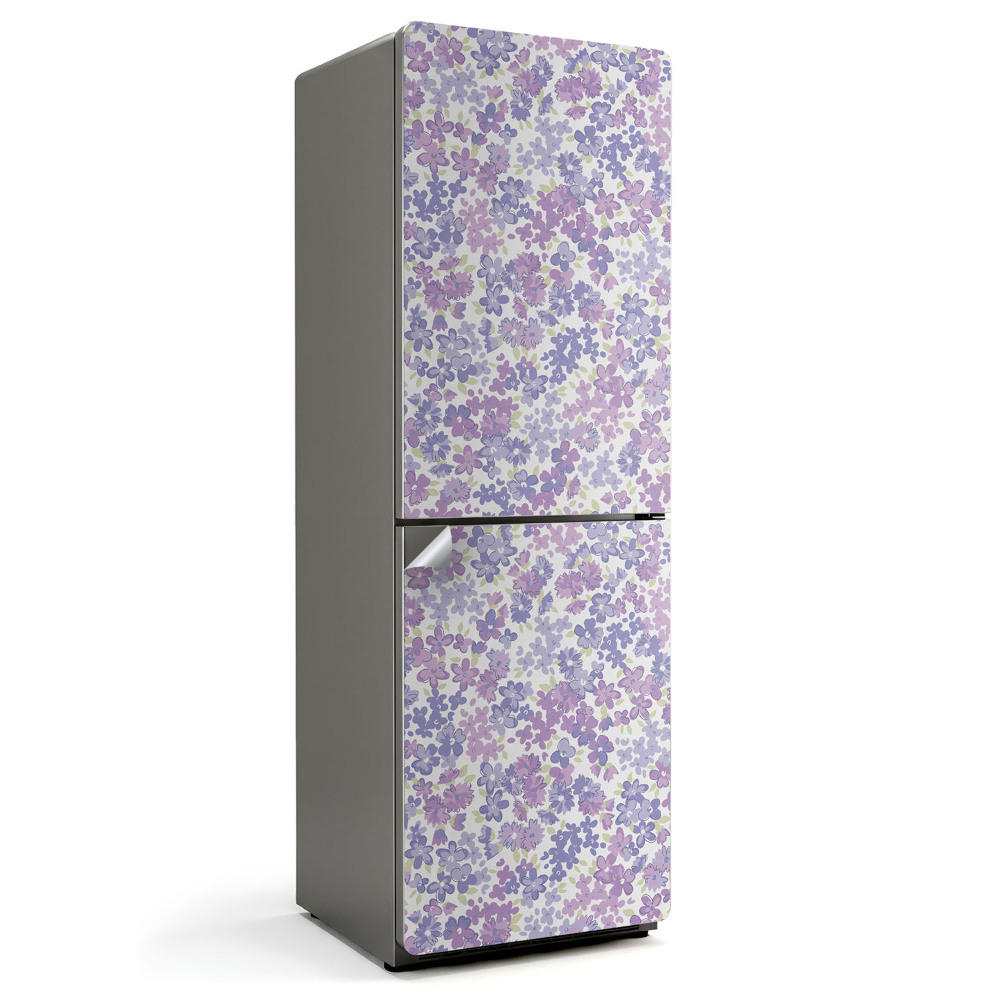 Autocolant pentru frigider Model floral în pasteluri