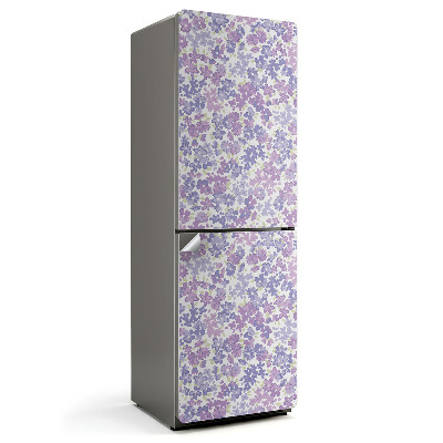 Autocolant pentru frigider Model floral în pasteluri