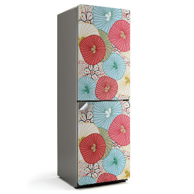 Folie frigider Model floral în culori