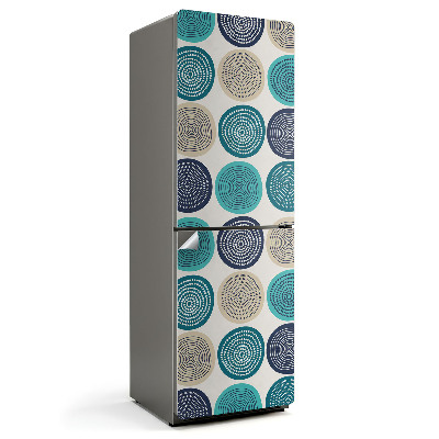 Autocolant pentru frigider Modele de cerc și spirală