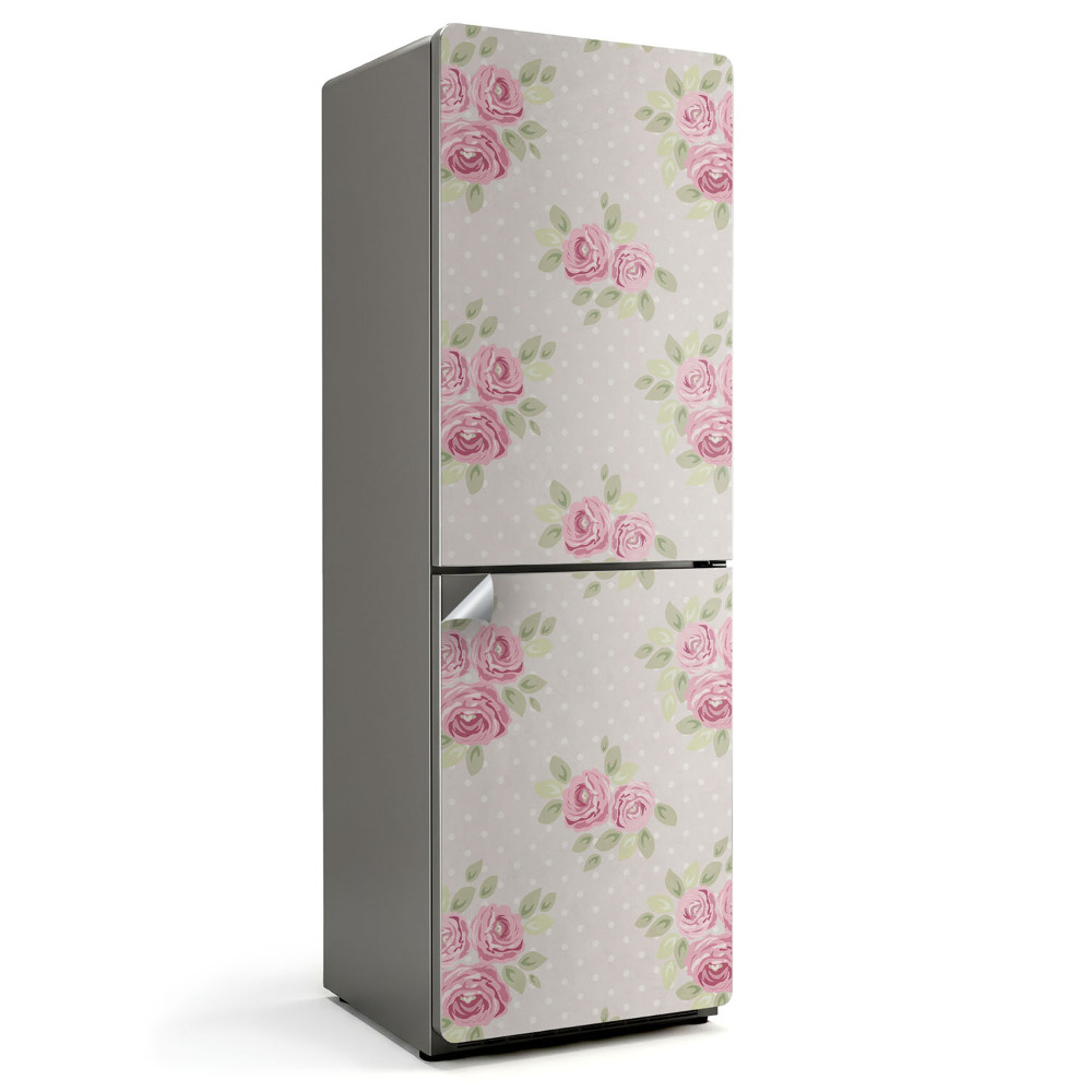 Folie frigider Model floral cu frunze