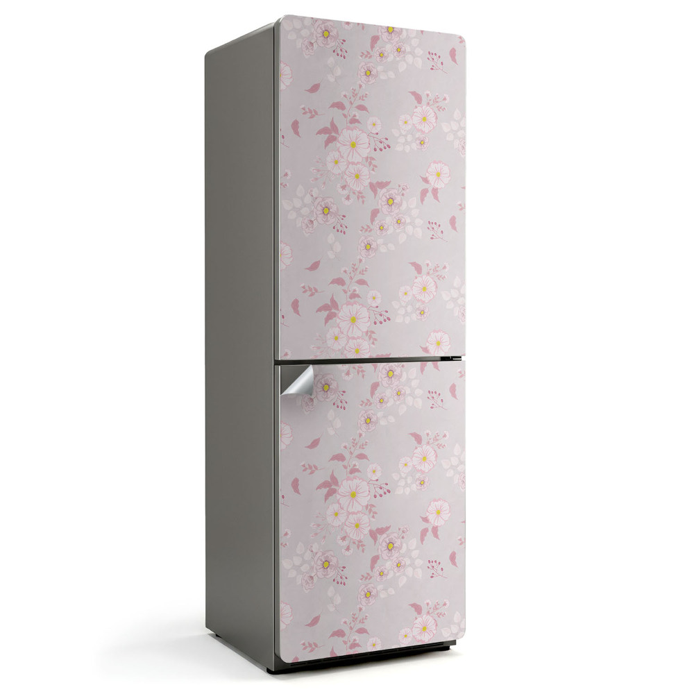 Autocolant pentru frigider Model floral fin
