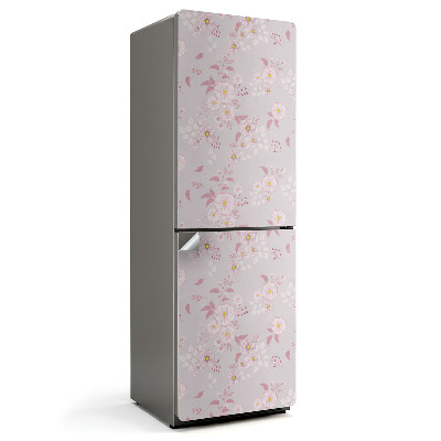 Autocolant pentru frigider Model floral fin