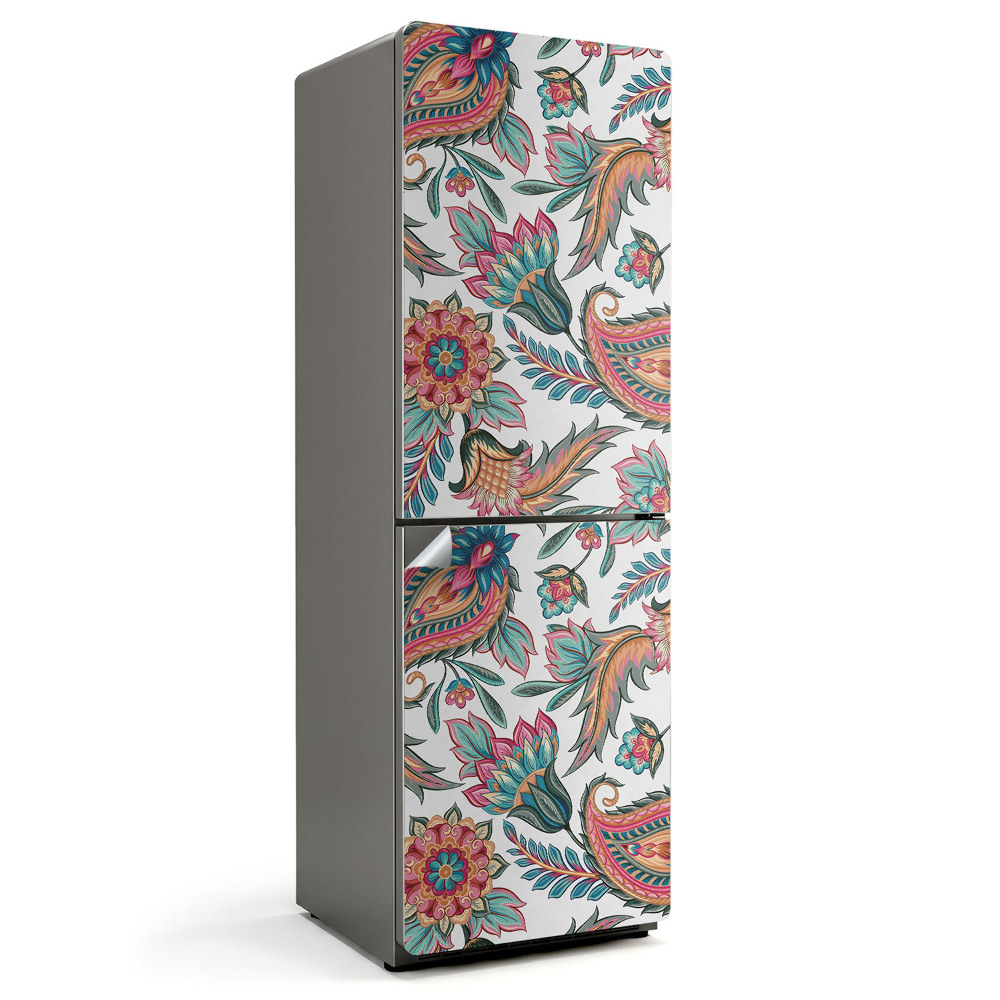 Folie pentru frigider Model floral paisley