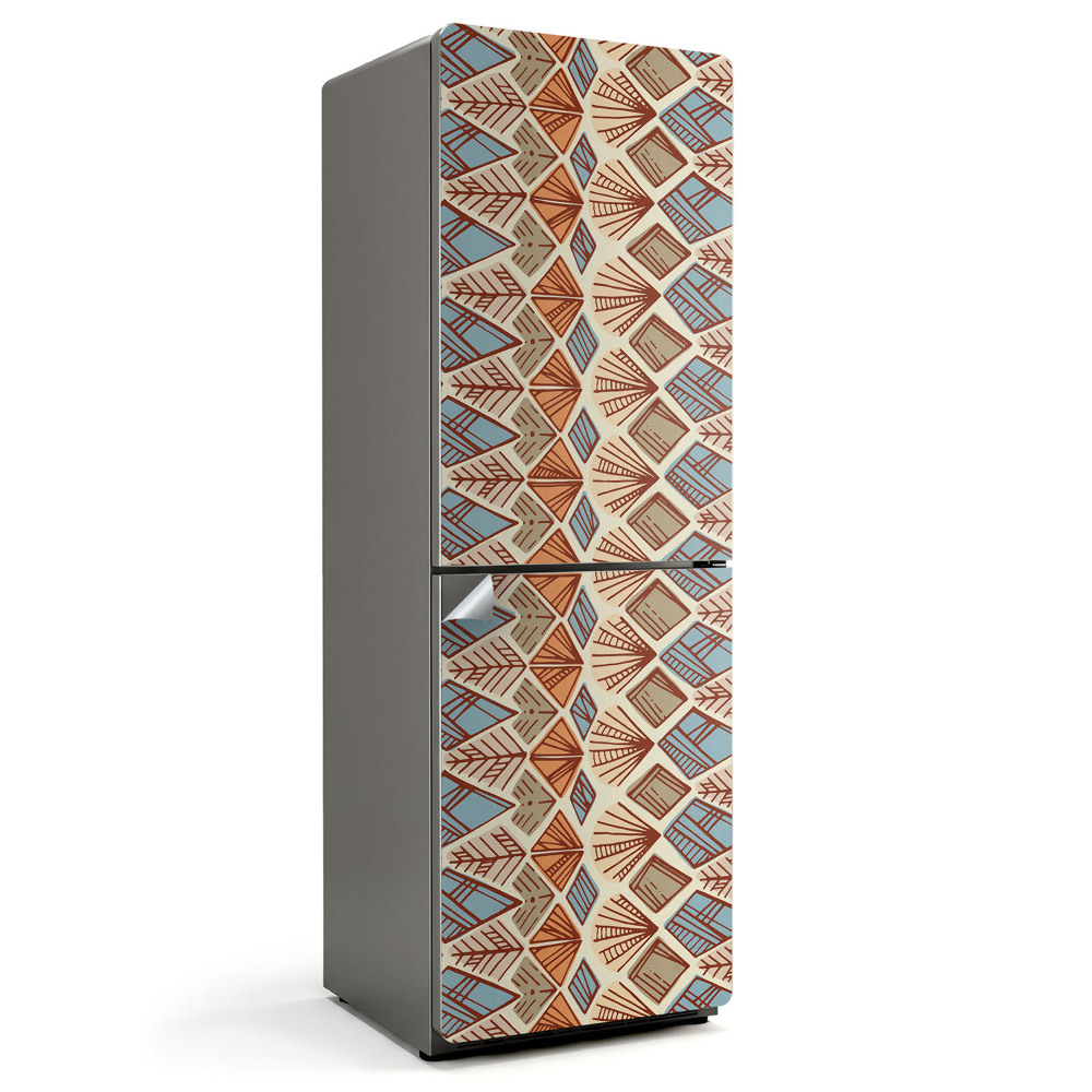 Folie pentru frigider Geometrie în stil etnic