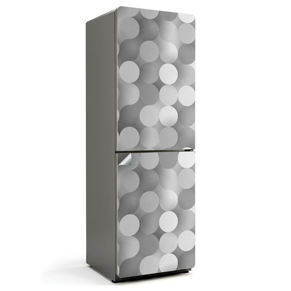 Folie pentru frigider Model abstract de cerc