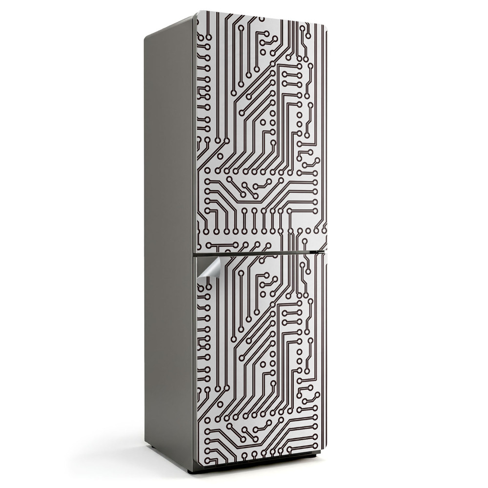 Autocolant pentru frigider Model de circuit electronic