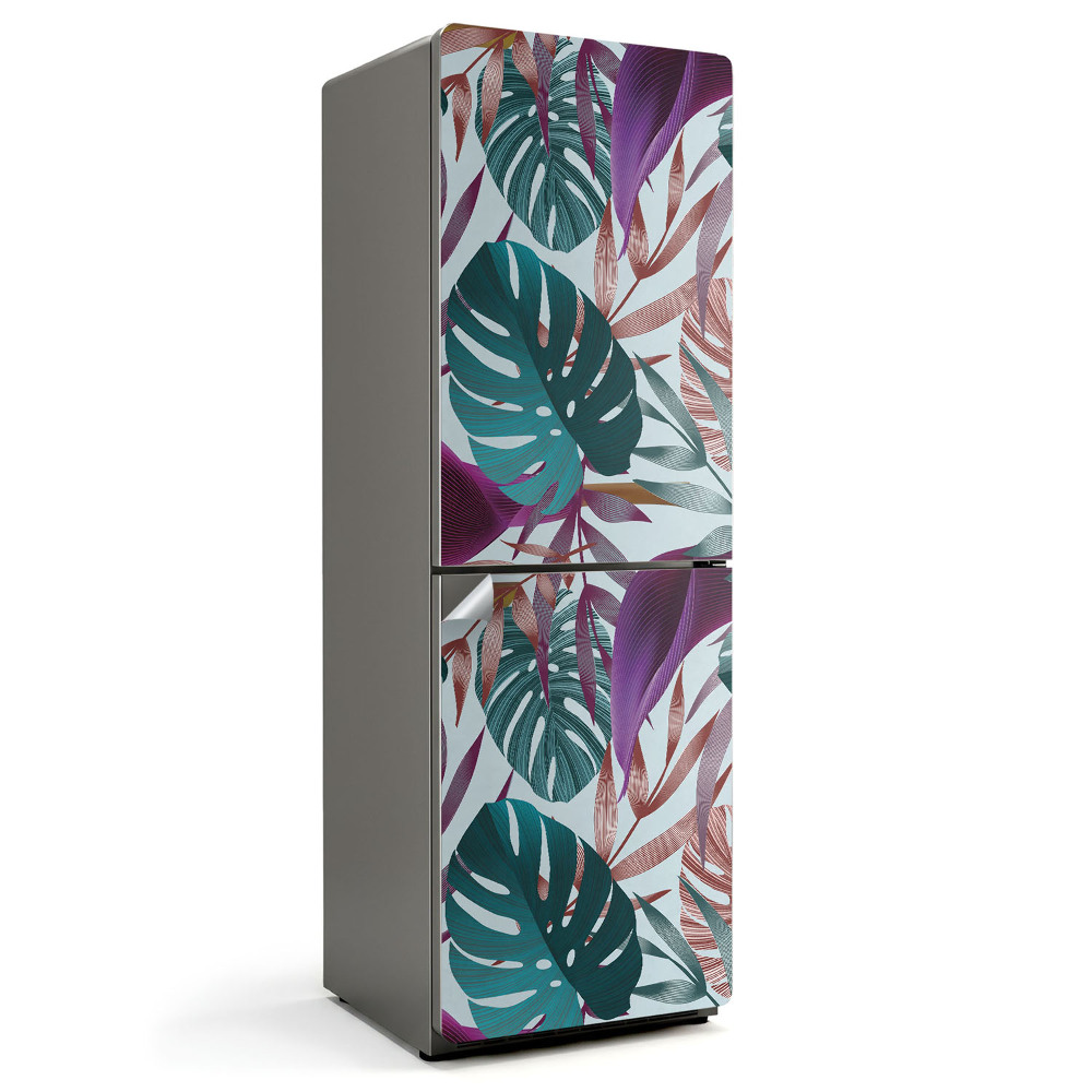 Folie frigider Model de frunze tropicale