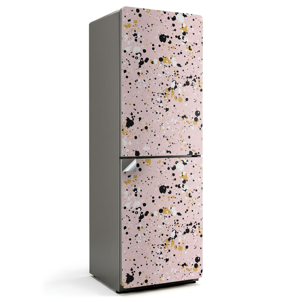 Folie frigider Puncte și pete abstracte