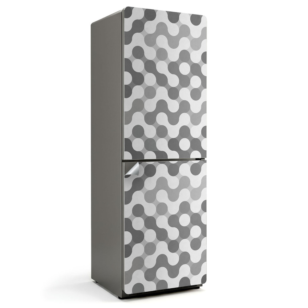 Folie frigider Cercuri ondulate geometrice