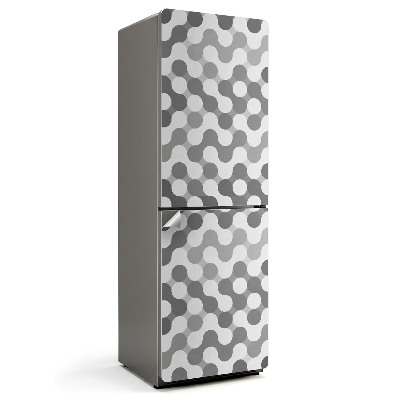 Folie frigider Cercuri ondulate geometrice