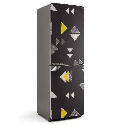 Autocolant pentru frigider Triunghiuri și romburi abstracte