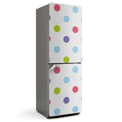 Folie pentru frigider Model cu puncte colorate