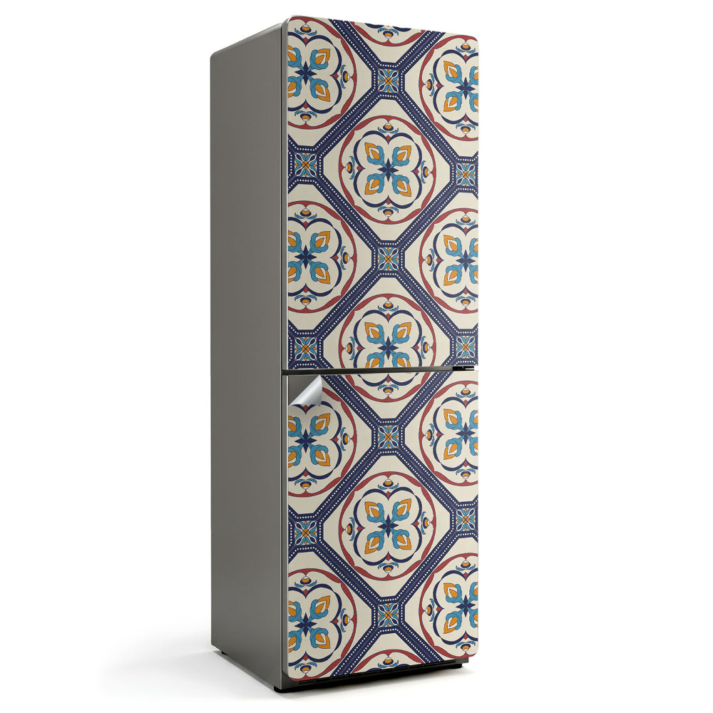 Folie frigider Model cu motive geometrice