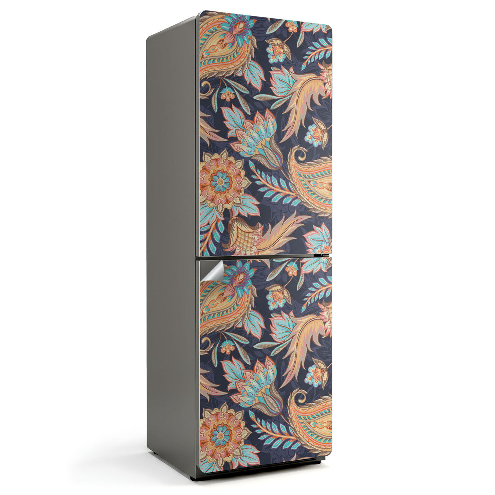 Folie pentru frigider Model de plante cu ornamente