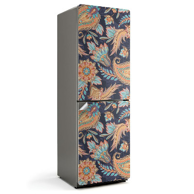 Folie pentru frigider Model de plante cu ornamente