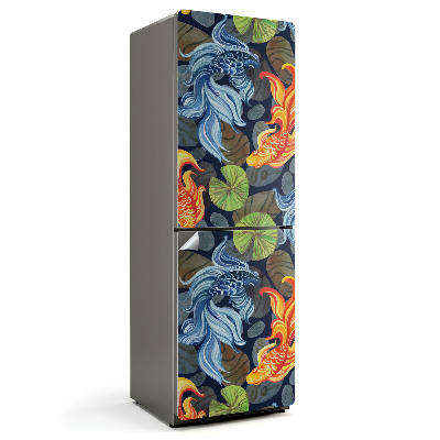 Autocolant pentru frigider Model cu motive acvatice