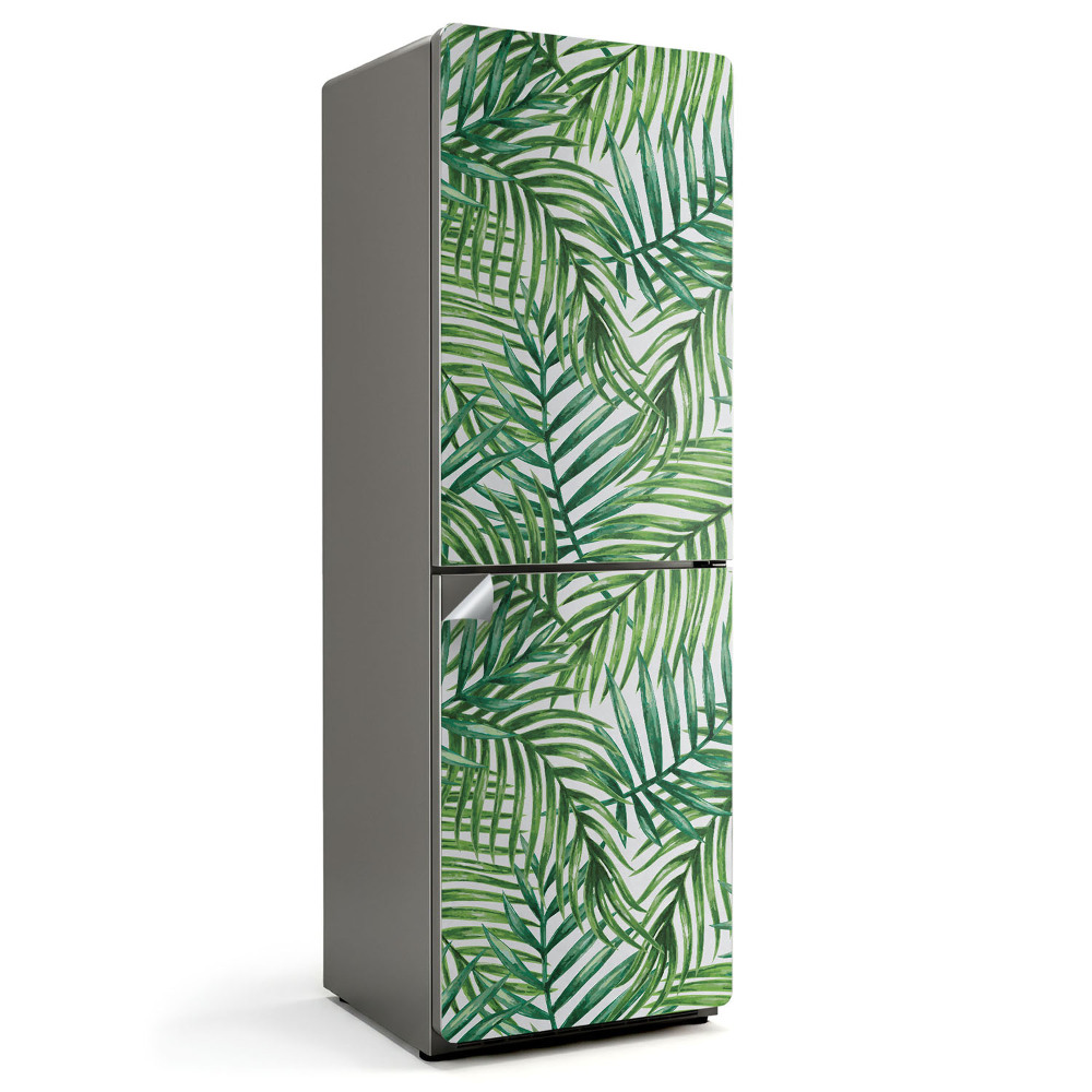 Folie pentru frigider Frunze într-un model tropical