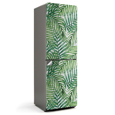 Folie pentru frigider Frunze într-un model tropical