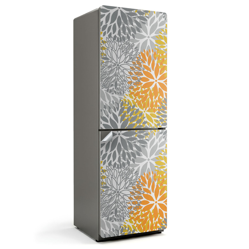 Folie pentru frigider Modele geometrice de plante