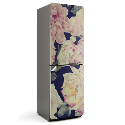 Autocolant pentru frigider Model floral realist