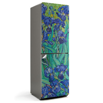 Autocolant pentru frigider Model floral de iriși