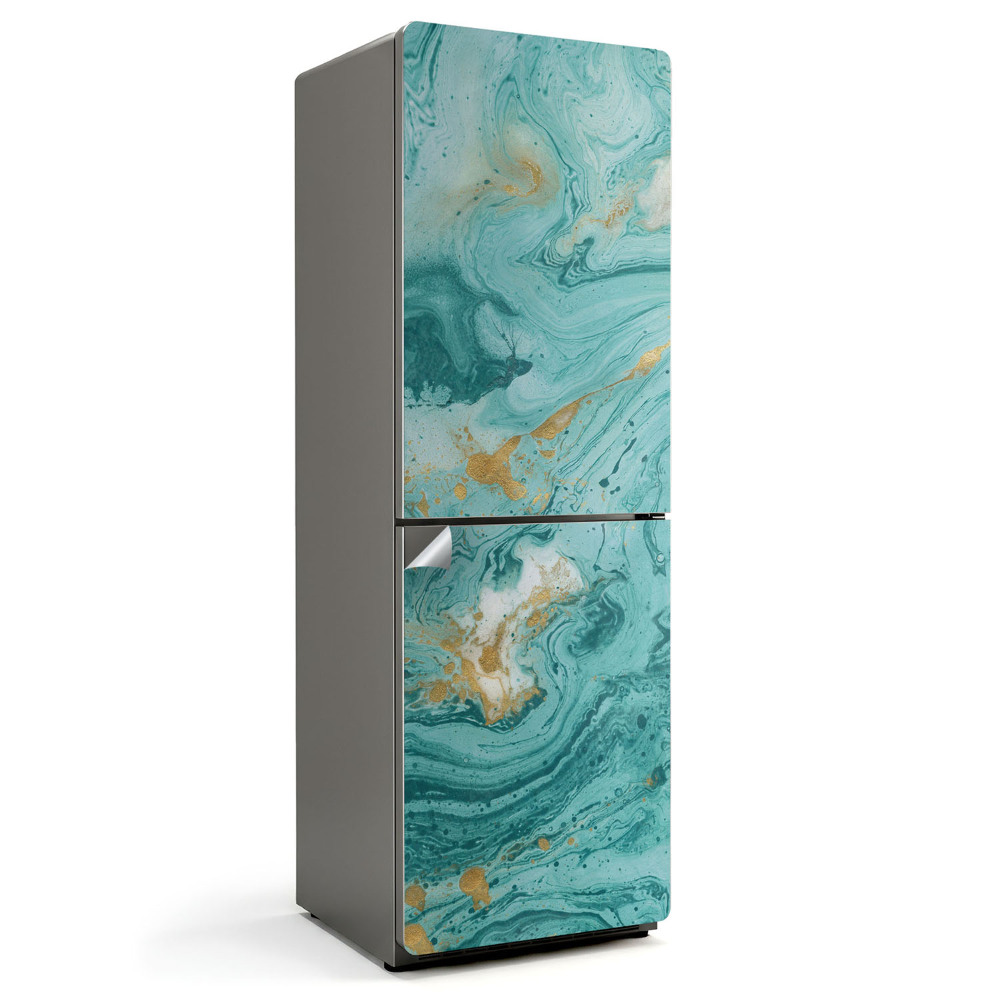 Autocolant pentru frigider Model fluid abstract