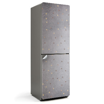 Autocolant pentru frigider Cercuri mici împrăștiate