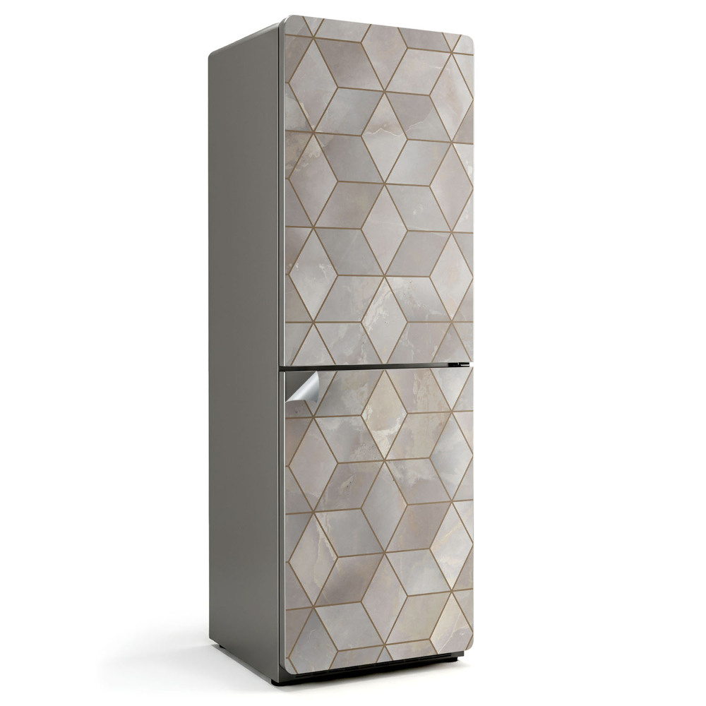 Folie pentru frigider Model geometric de diamant