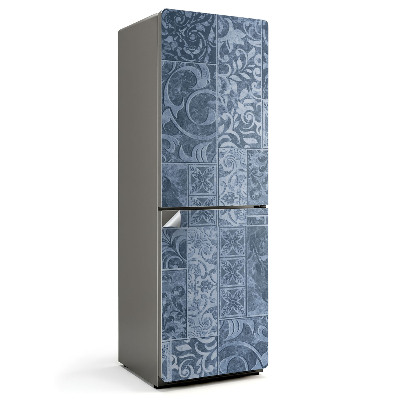 Folie pentru frigider Model cu ornamente și plăci