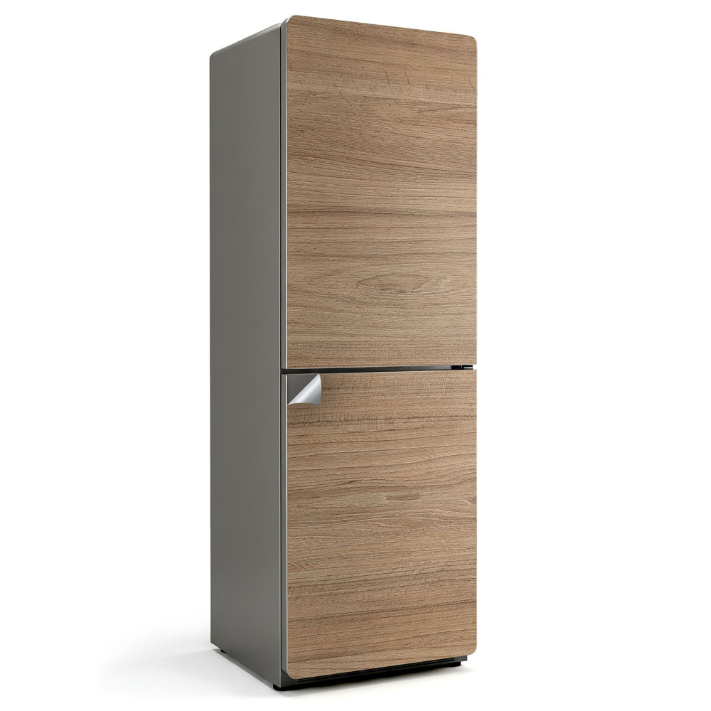 Autocolant pentru frigider Textură naturală a lemnului