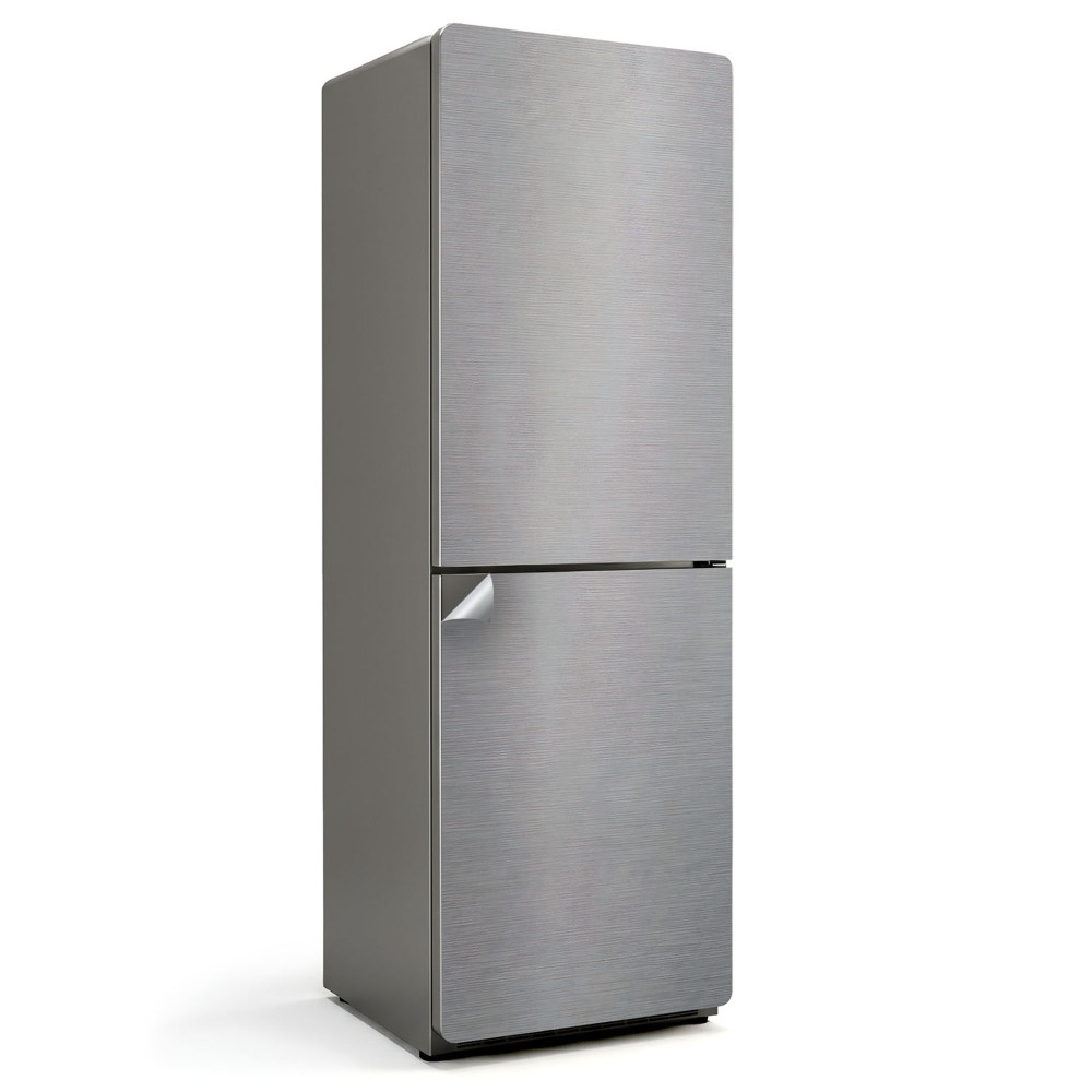 Folie pentru frigider Textură metalică cu linii