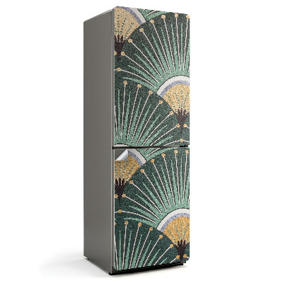 Autocolant pentru frigider Model de evantai și linie