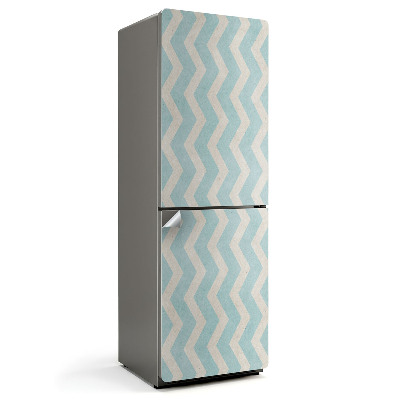 Folie pentru frigider Zigzaguri pe fundalul texturii