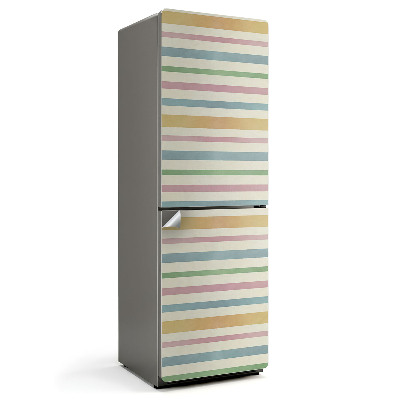 Autocolant pentru frigider Model cu dungi orizontale