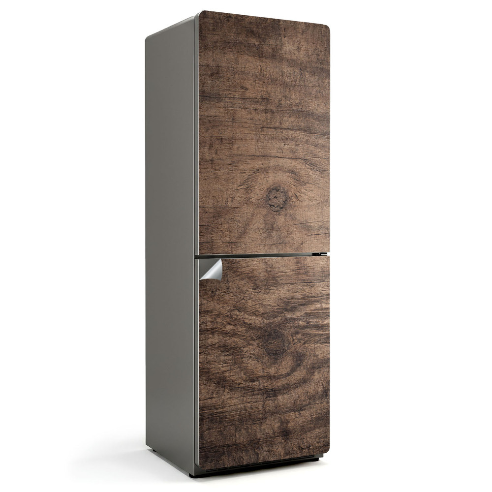 Folie pentru frigider Textură lemn cu fibre