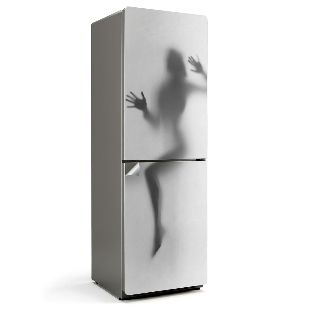 Folie frigider O siluetă cețoasă în mișcare