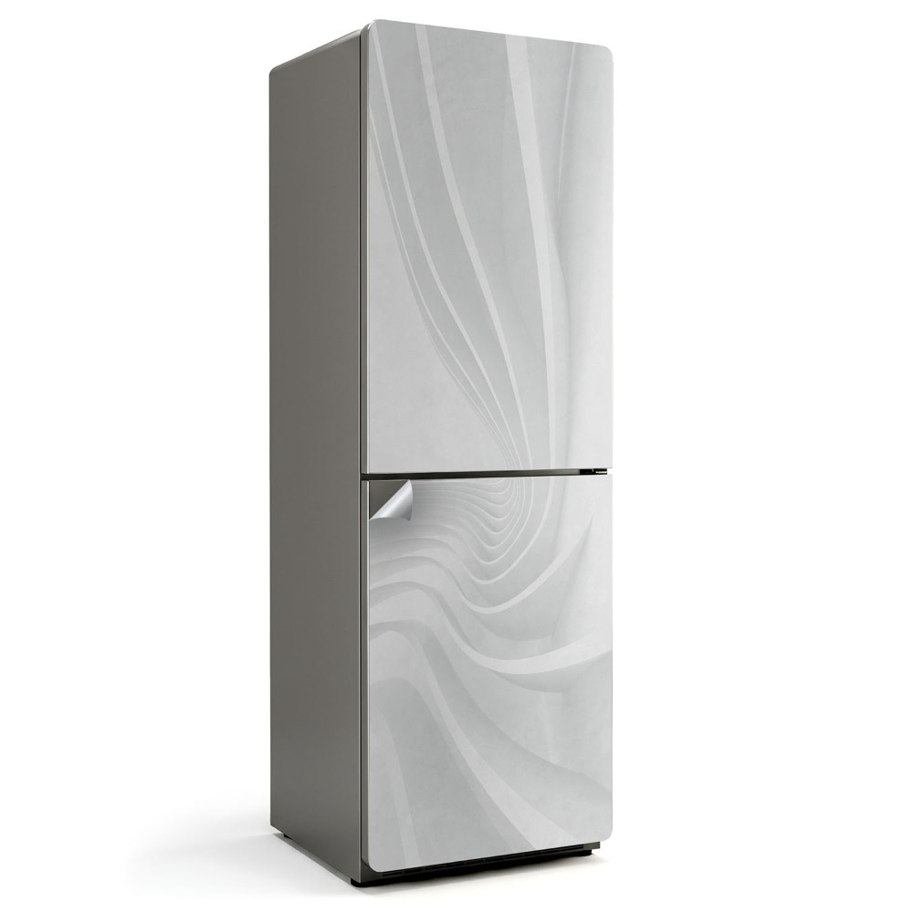 Autocolant pentru frigider Valuri futuriste din material textil