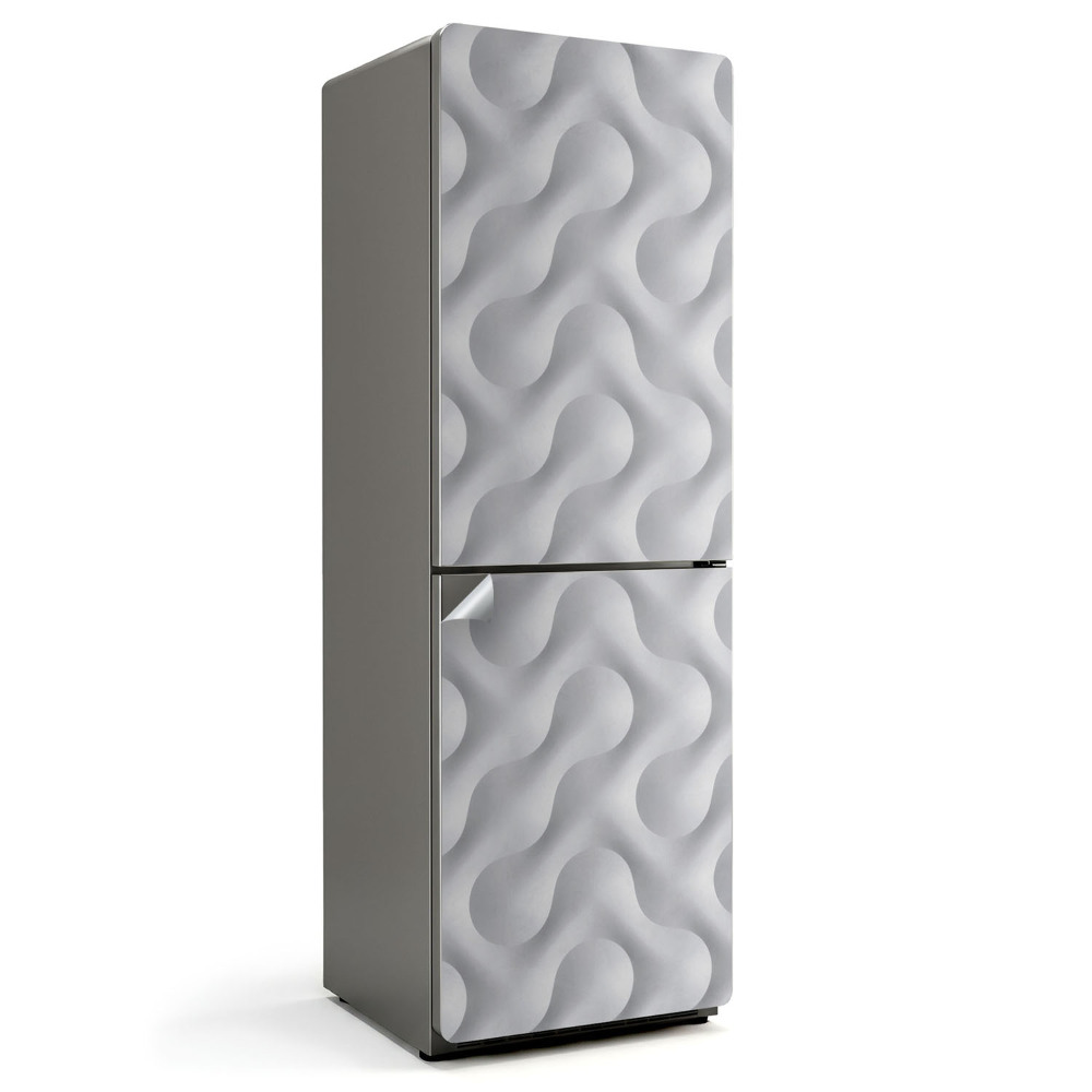 Folie frigider Valuri într-un model delicat