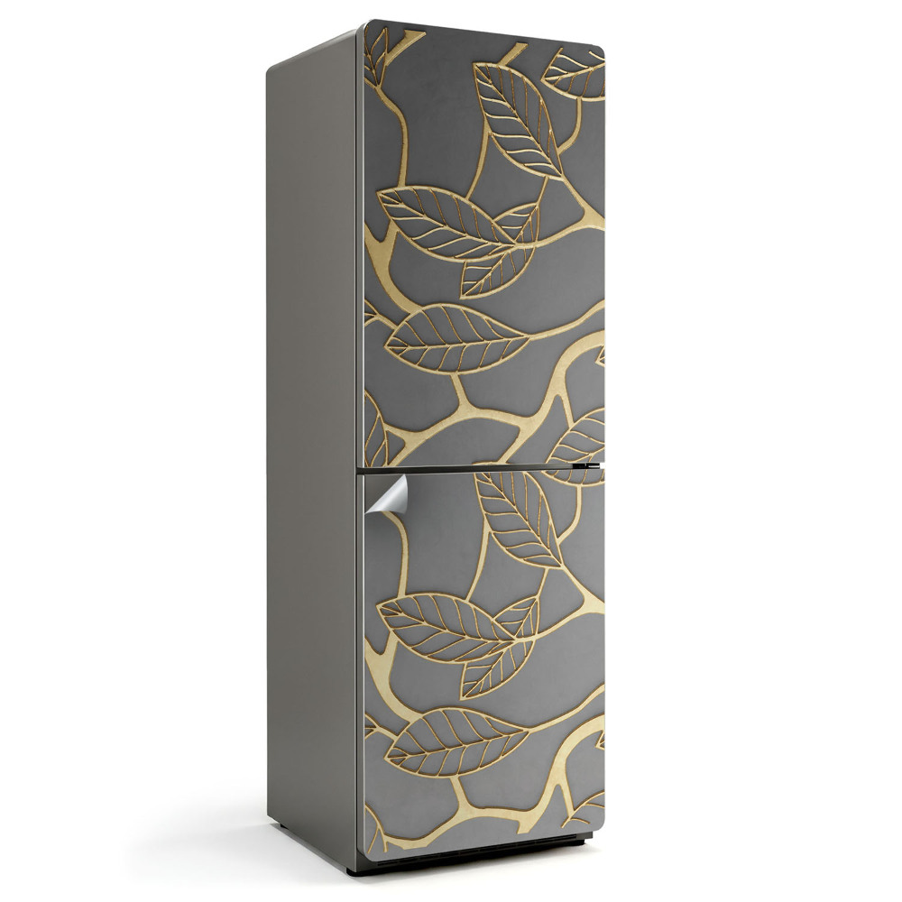Folie pentru frigider Model delicat de frunze și ramuri