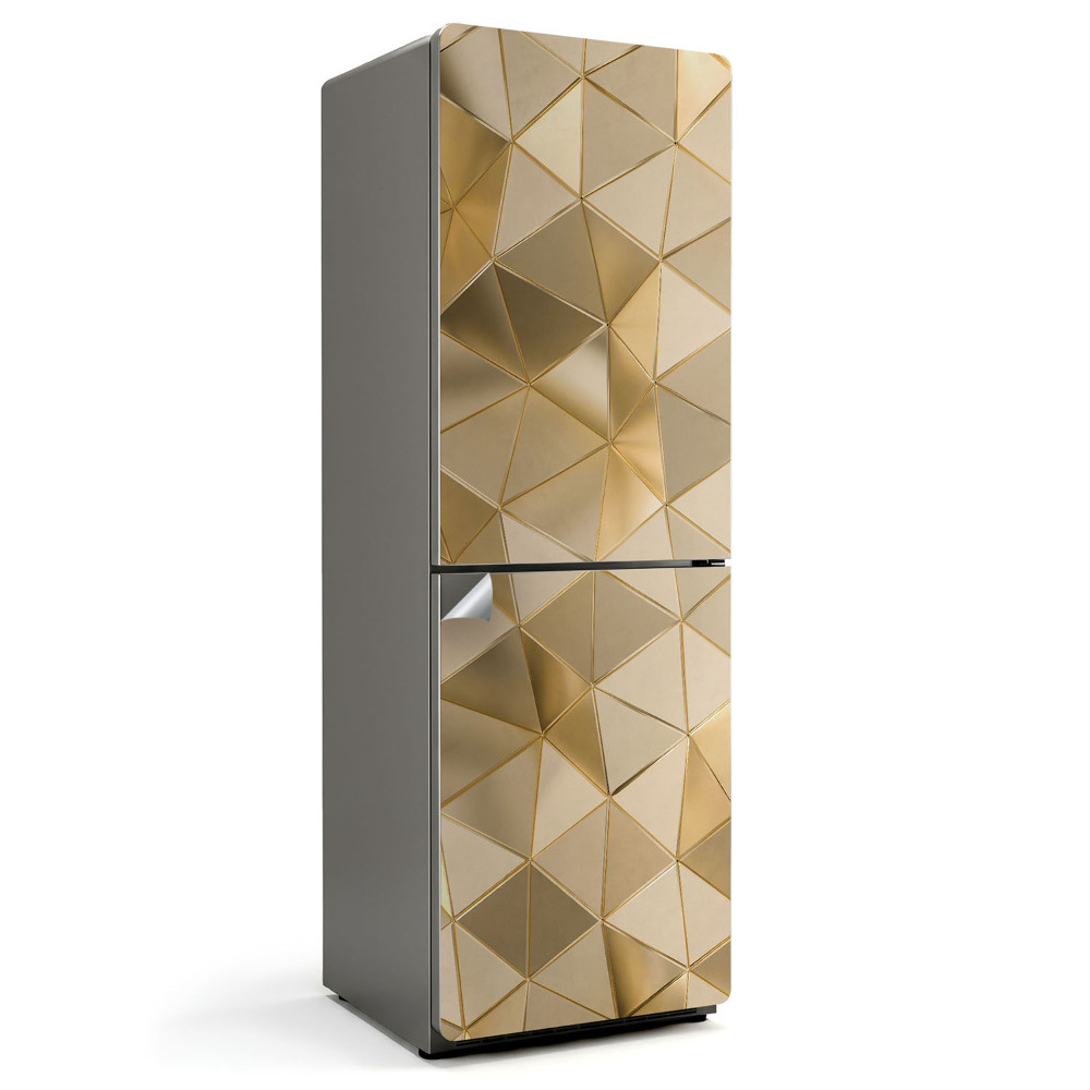 Autocolant pentru frigider Geometrie triunghi 3D