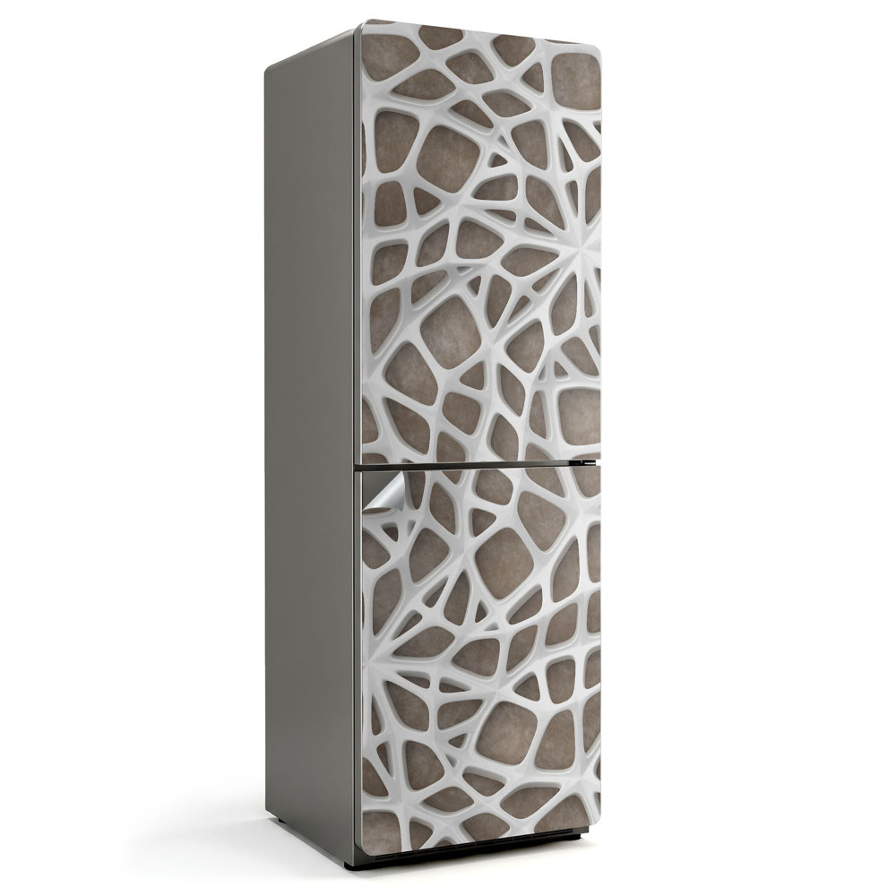 Autocolant pentru frigider Model abstract de rețea