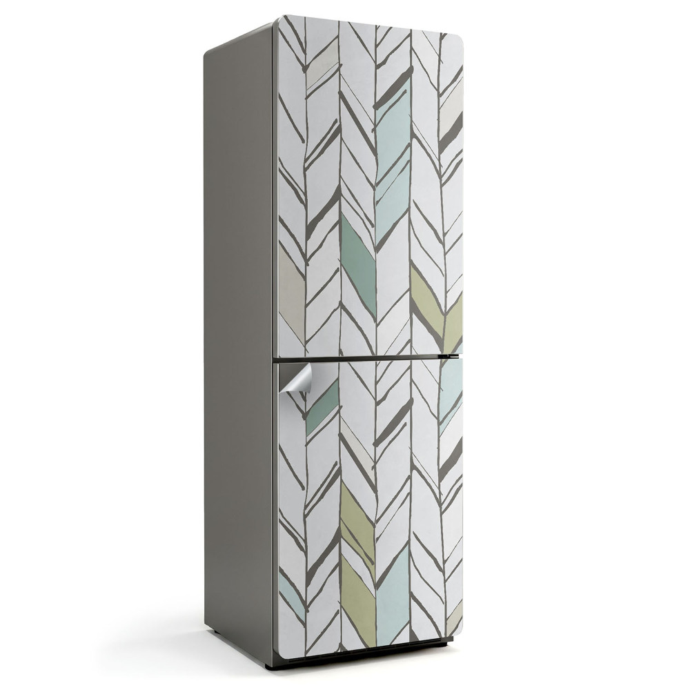 Autocolant pentru frigider Model geometric delicat