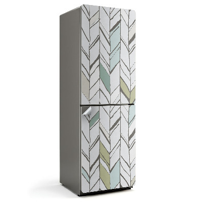 Autocolant pentru frigider Model geometric delicat