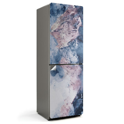 Folie pentru frigider Model abstract de acuarelă