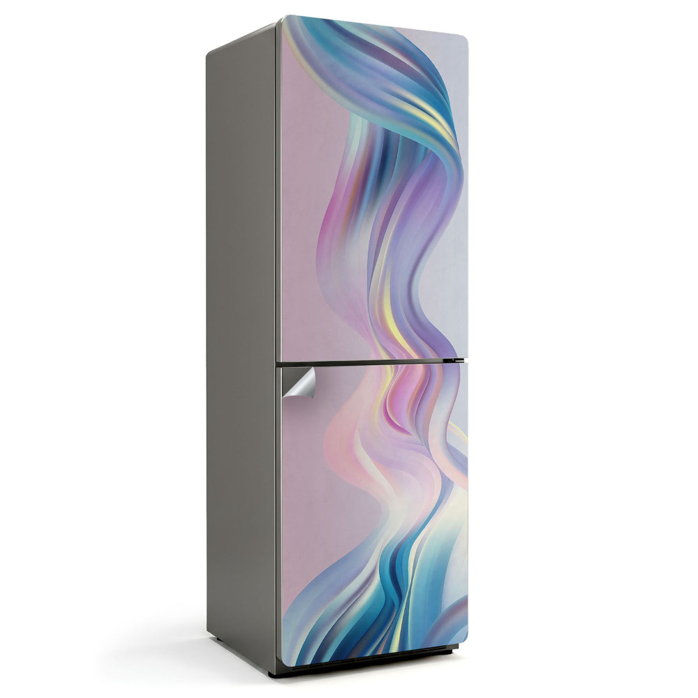 Folie pentru frigider Valuri în nuanțe pastelate