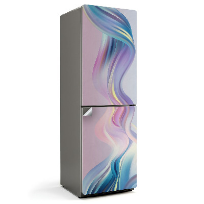 Folie pentru frigider Valuri în nuanțe pastelate