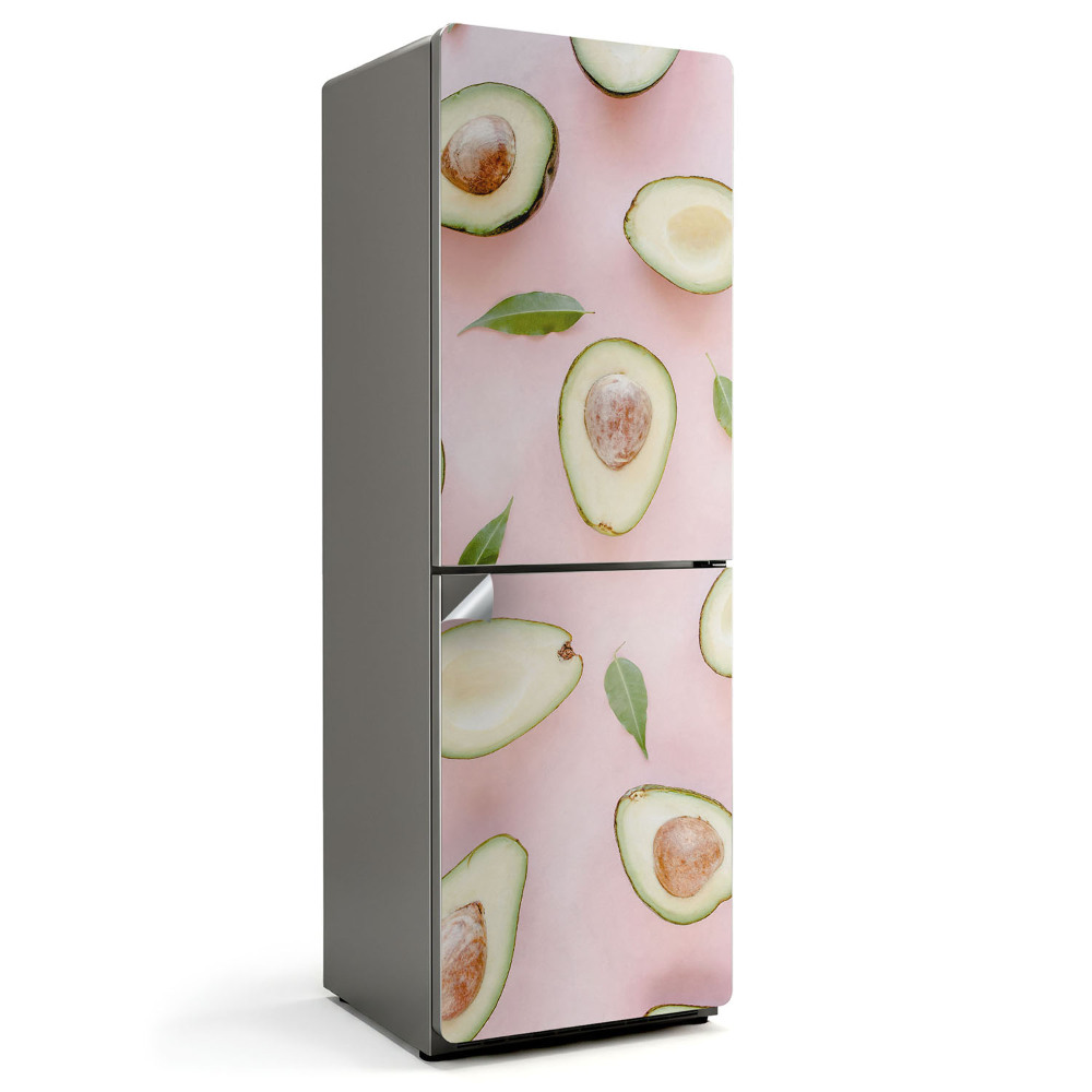 Folie frigider Model cu avocado și frunze